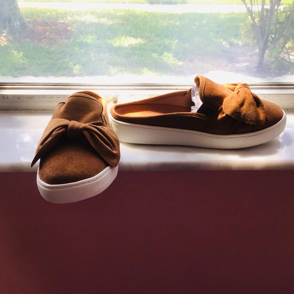 NEW Comfortview Cece Mule Sneaker Slide Cognac 7WW - Picture 4 of 8